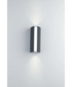 Applique led "ray" in alluminio nero, 890lm